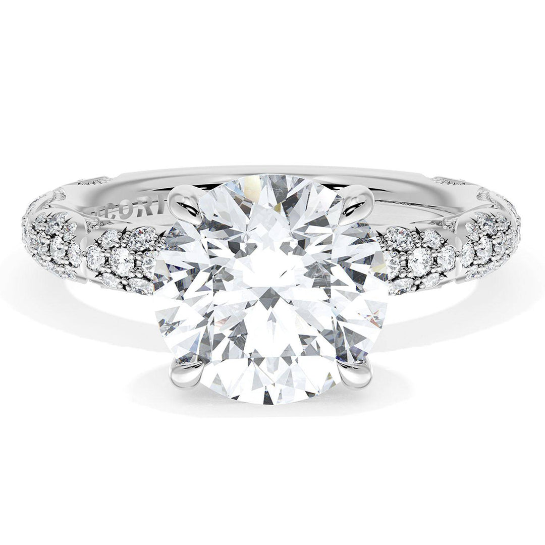 Round Bloom Engagement Ring