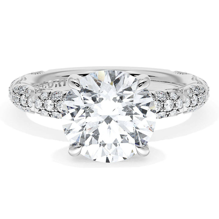 Round Bloom Engagement Ring