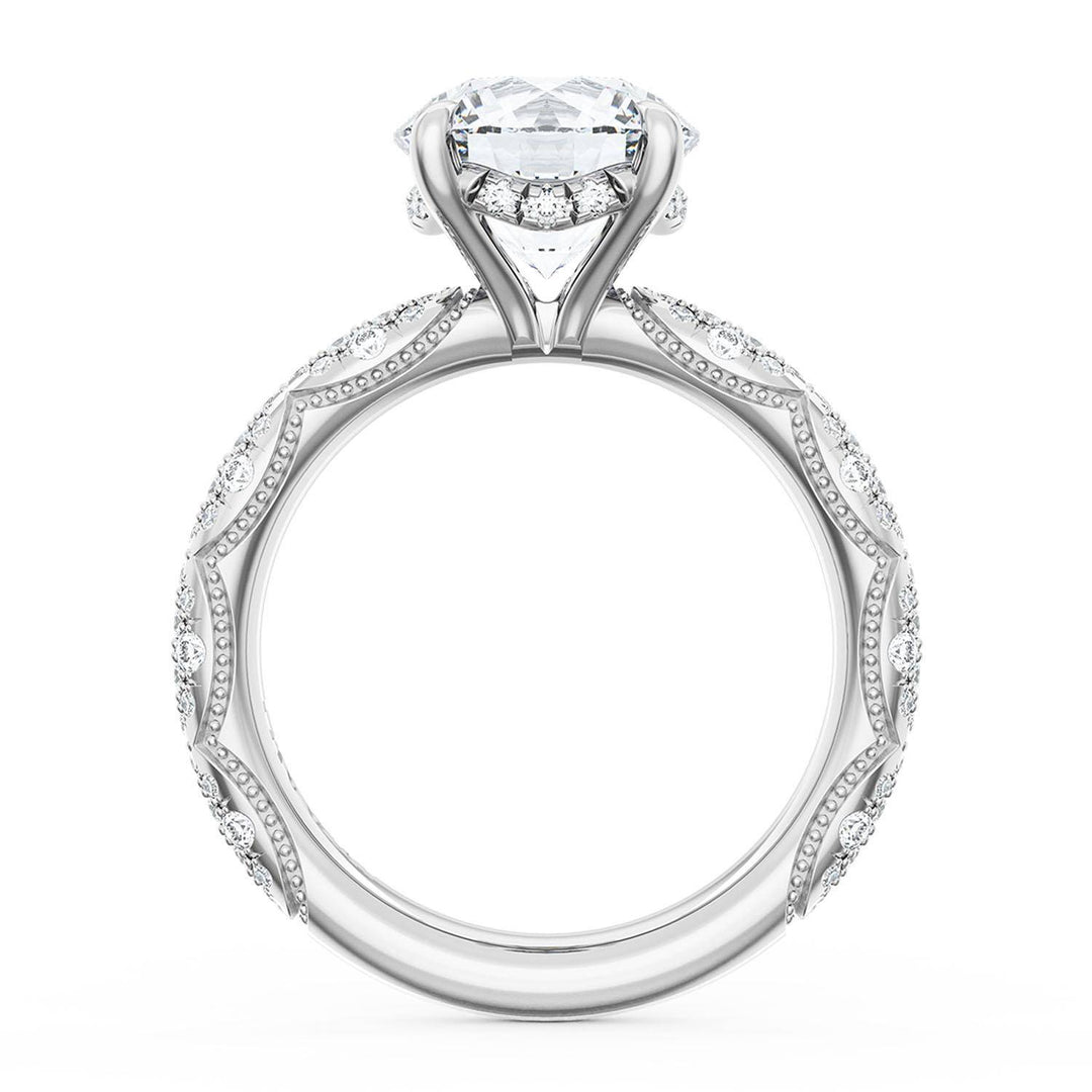 Round Bloom Engagement Ring