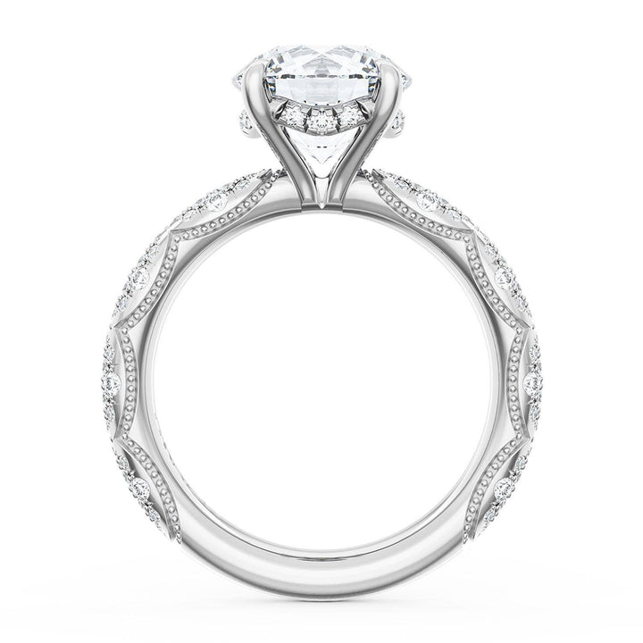 Round Bloom Engagement Ring
