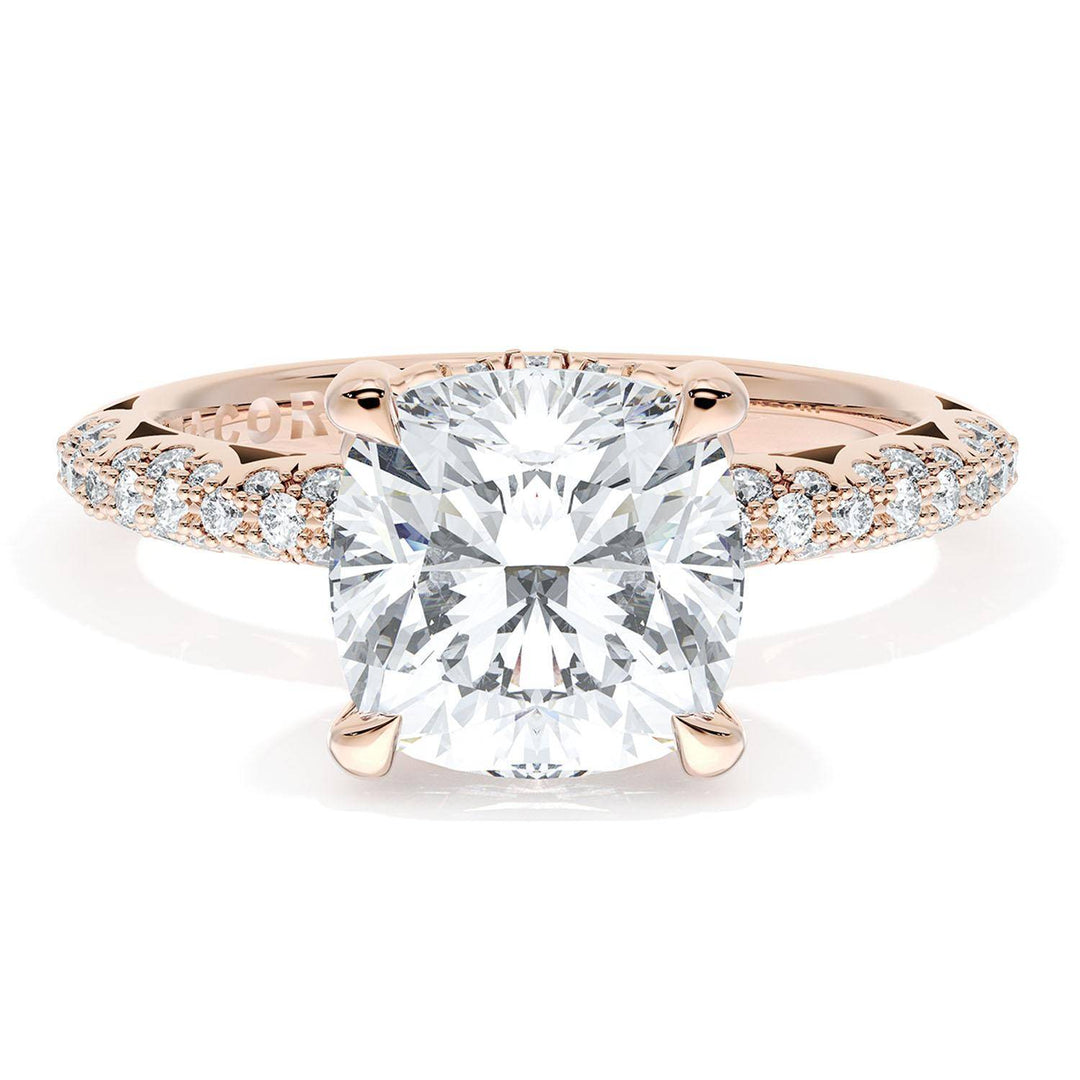 Cushion Bloom Engagement Ring