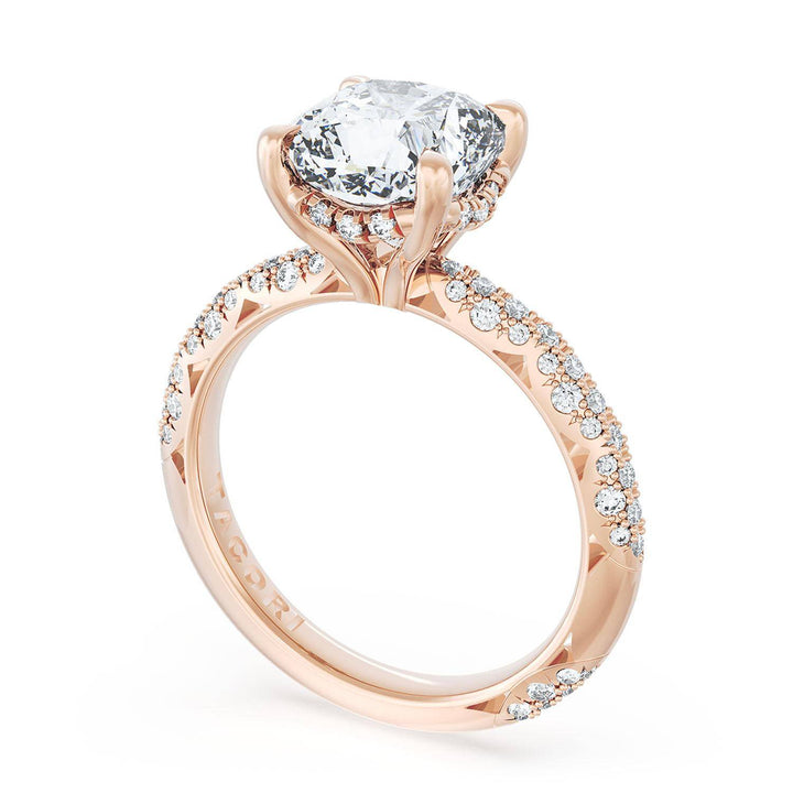 Cushion Bloom Engagement Ring