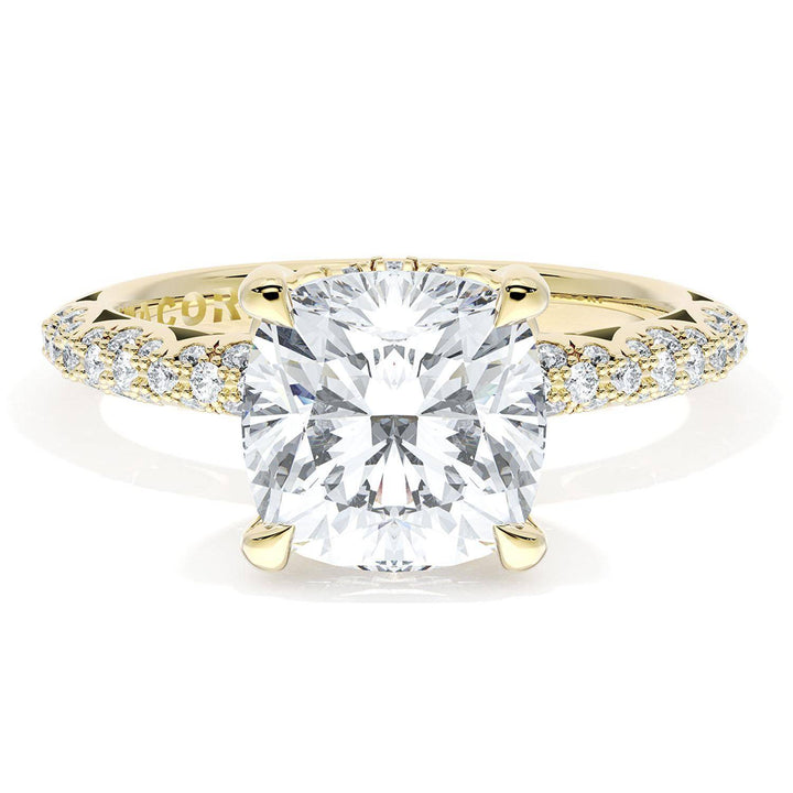 Cushion Bloom Engagement Ring