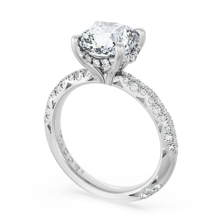 Cushion Bloom Engagement Ring