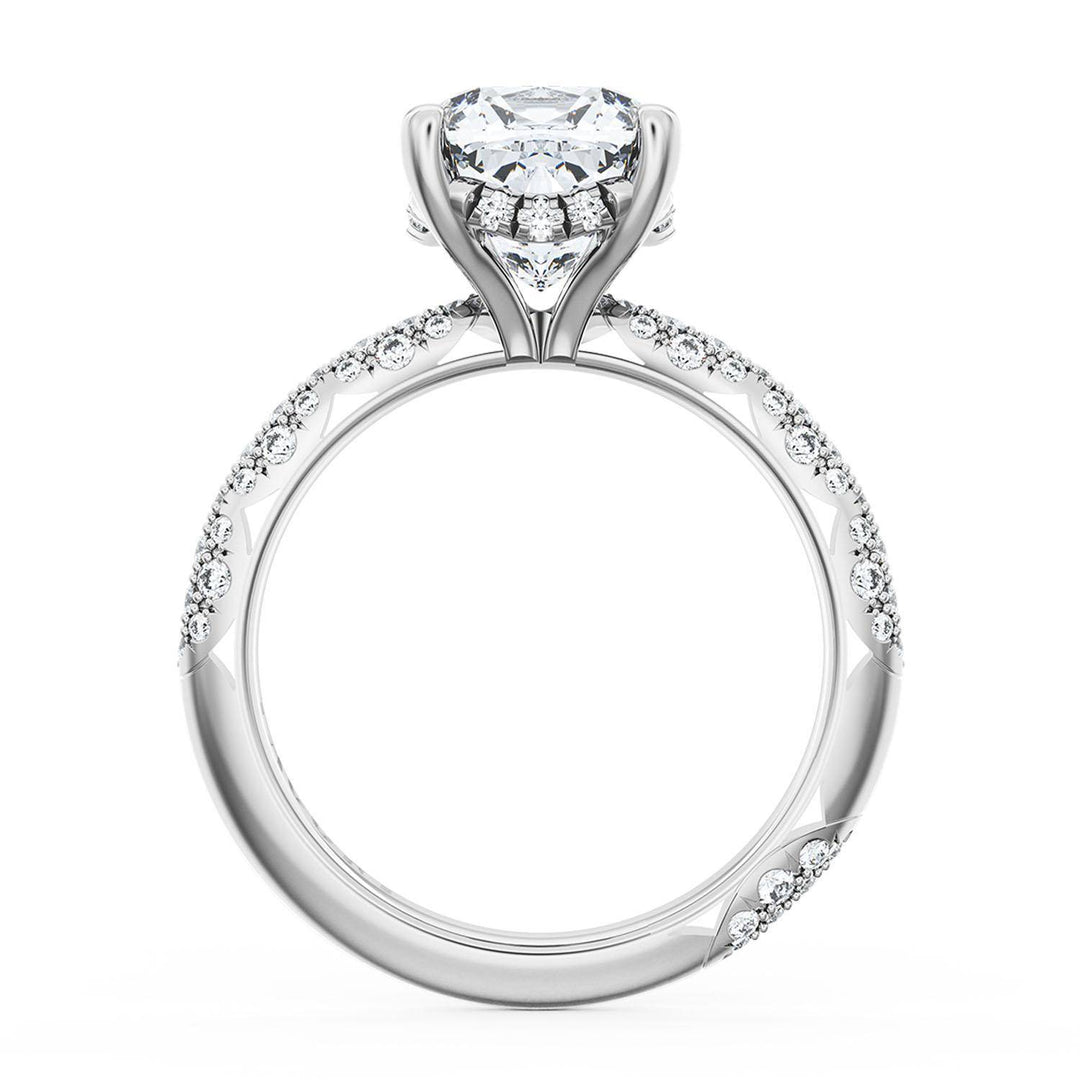 Cushion Bloom Engagement Ring