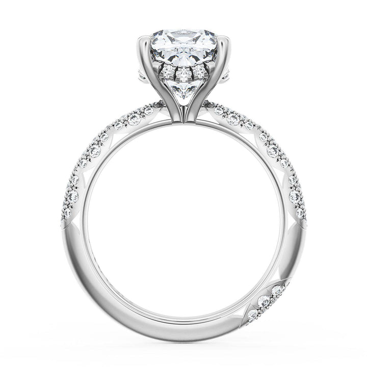 Cushion Bloom Engagement Ring
