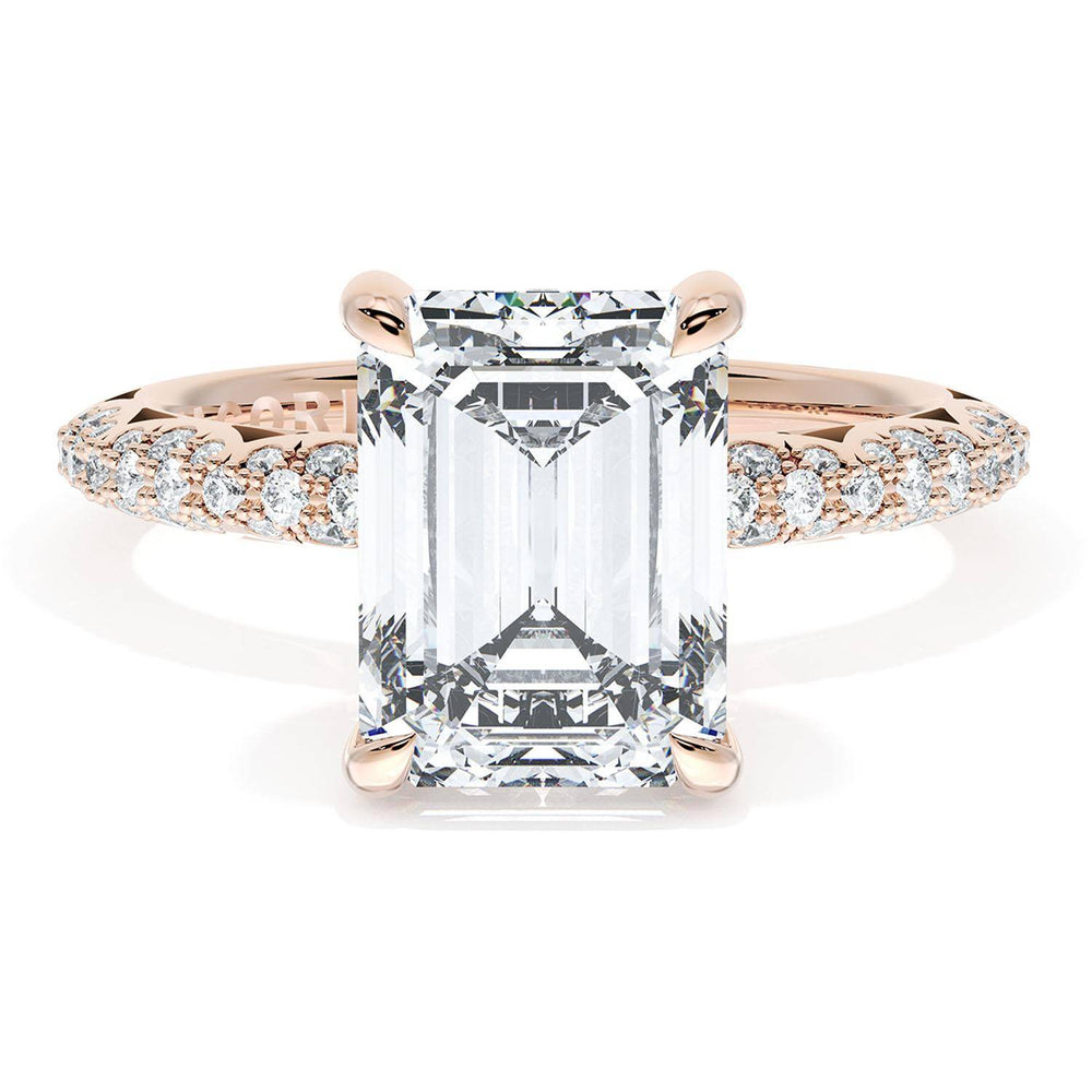 Emerald Bloom Engagement Ring