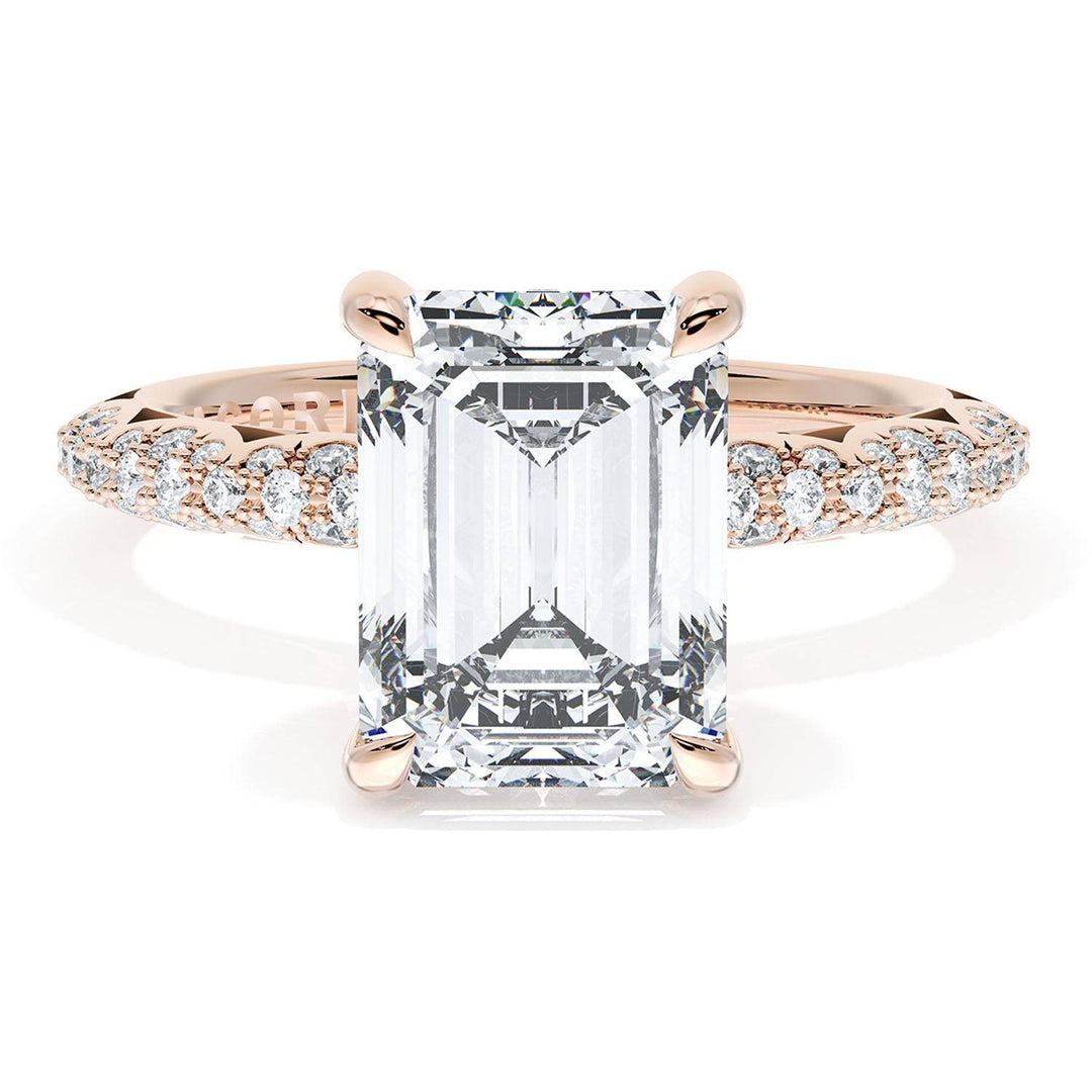 Emerald Bloom Engagement Ring