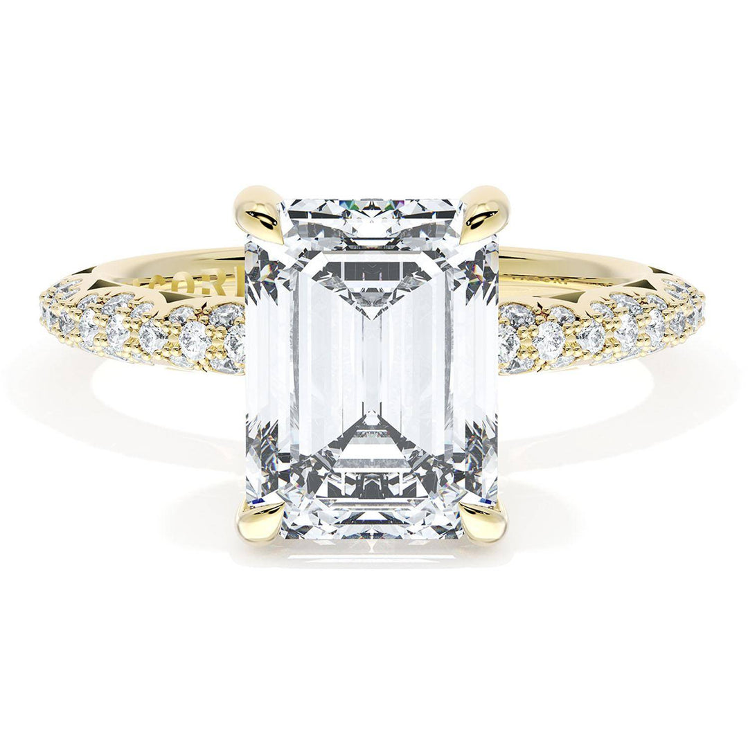 Emerald Bloom Engagement Ring