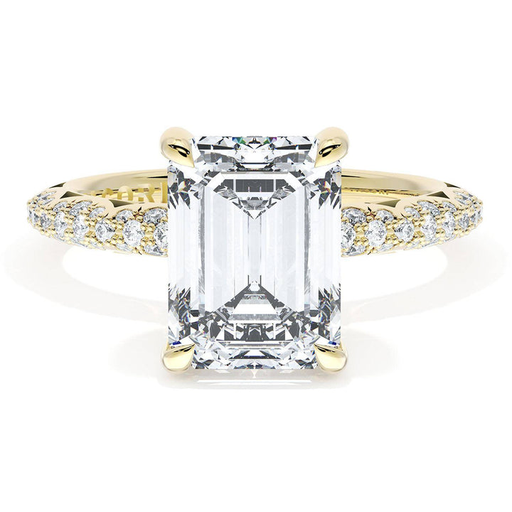 Emerald Bloom Engagement Ring