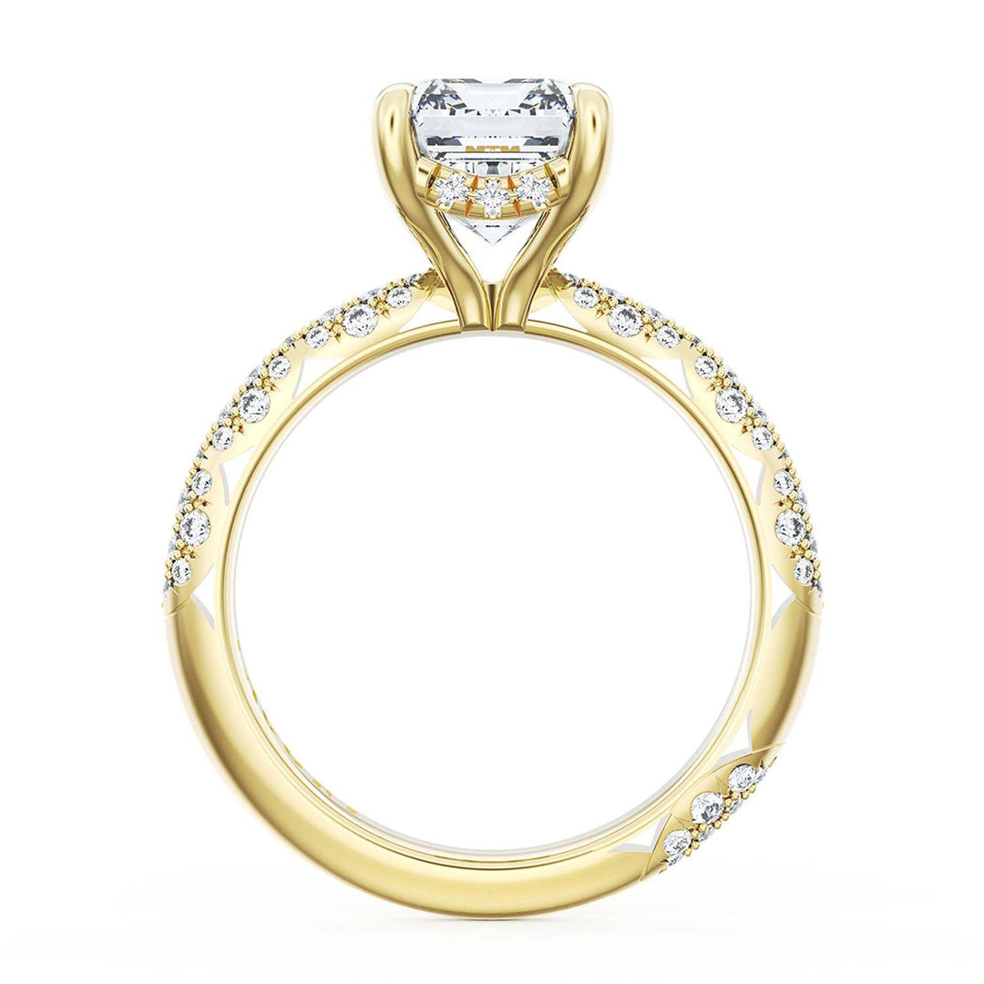 Emerald Bloom Engagement Ring