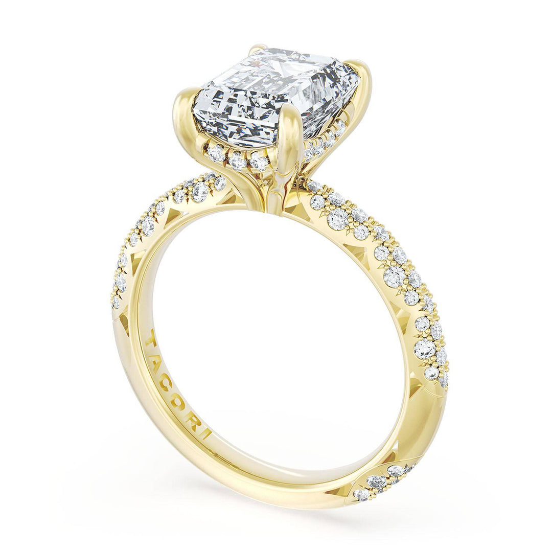 Emerald Bloom Engagement Ring