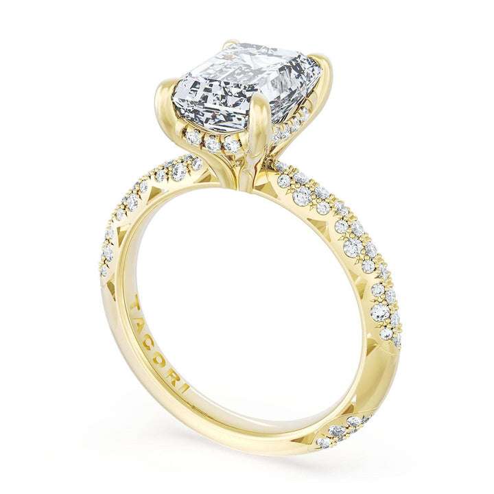 Emerald Bloom Engagement Ring