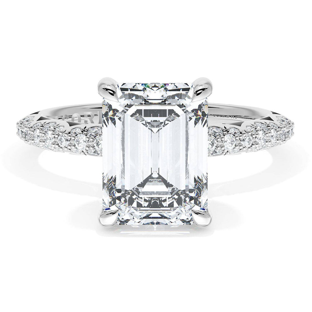 Emerald Bloom Engagement Ring