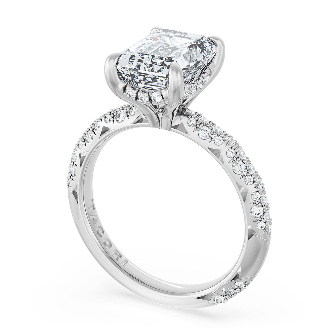 Emerald Bloom Engagement Ring
