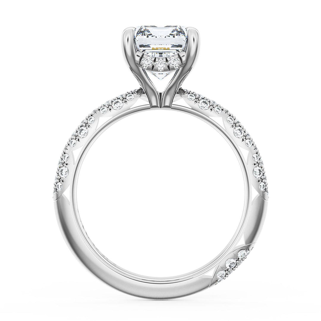 Emerald Bloom Engagement Ring