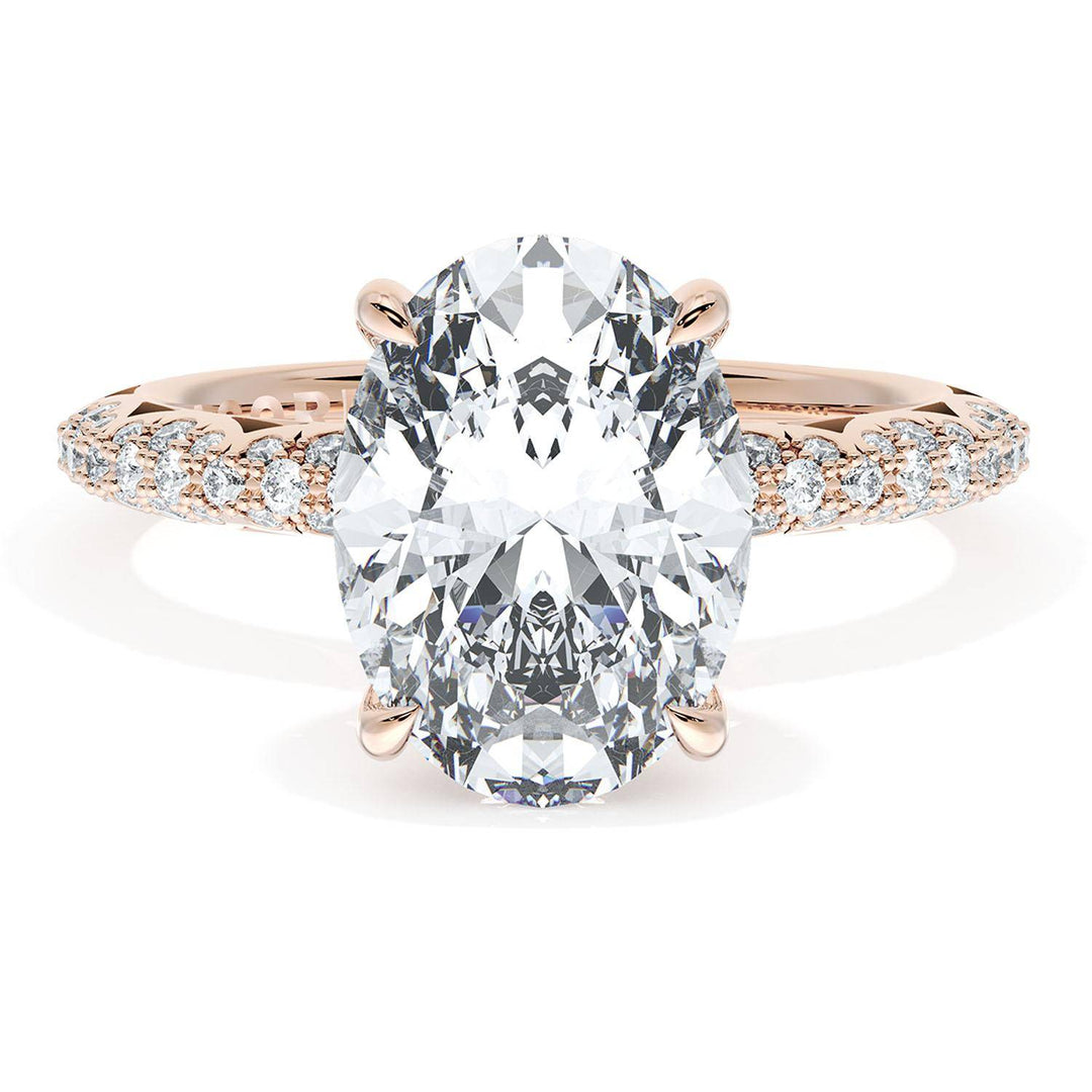 Oval Bloom Engagement Ring
