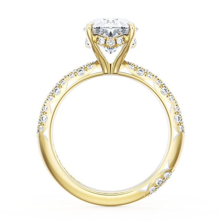 Oval Bloom Engagement Ring