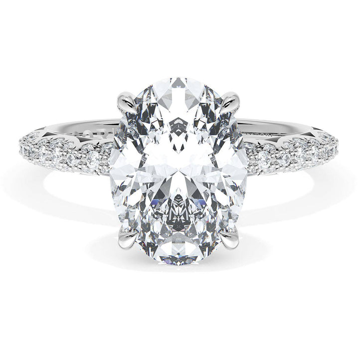 Oval Bloom Engagement Ring