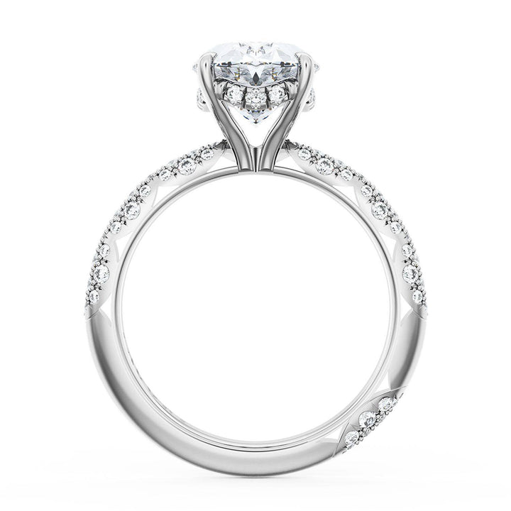 Oval Bloom Engagement Ring