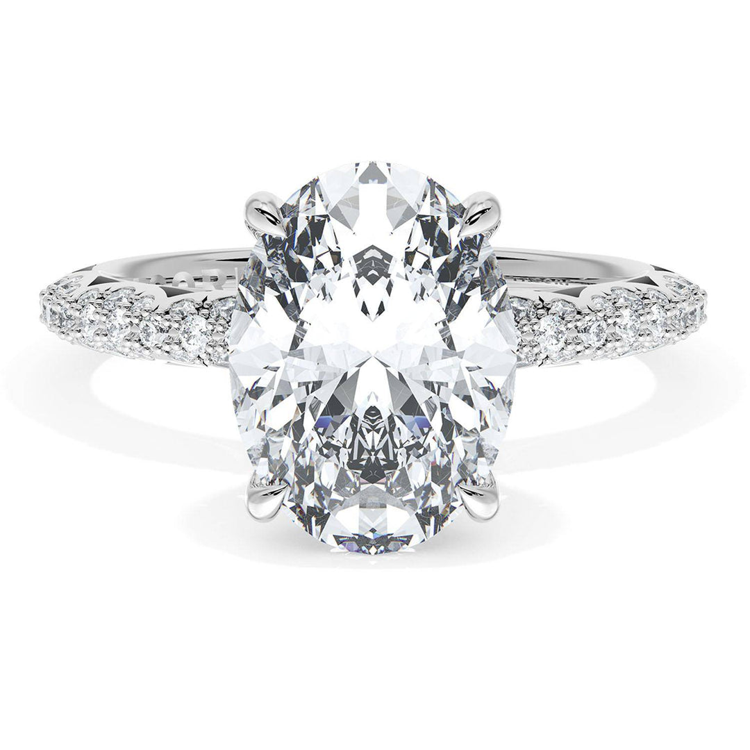 Oval Bloom Engagement Ring