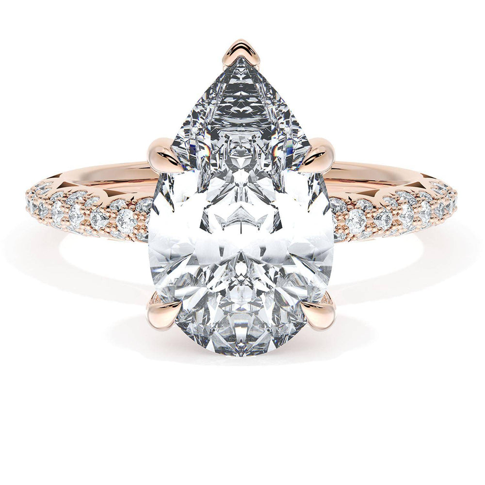 Pear Bloom Engagement Ring