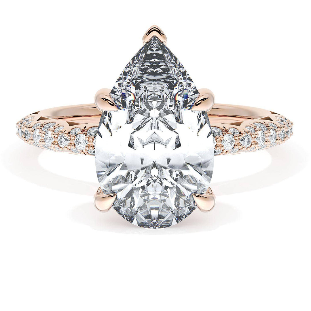 Pear Bloom Engagement Ring