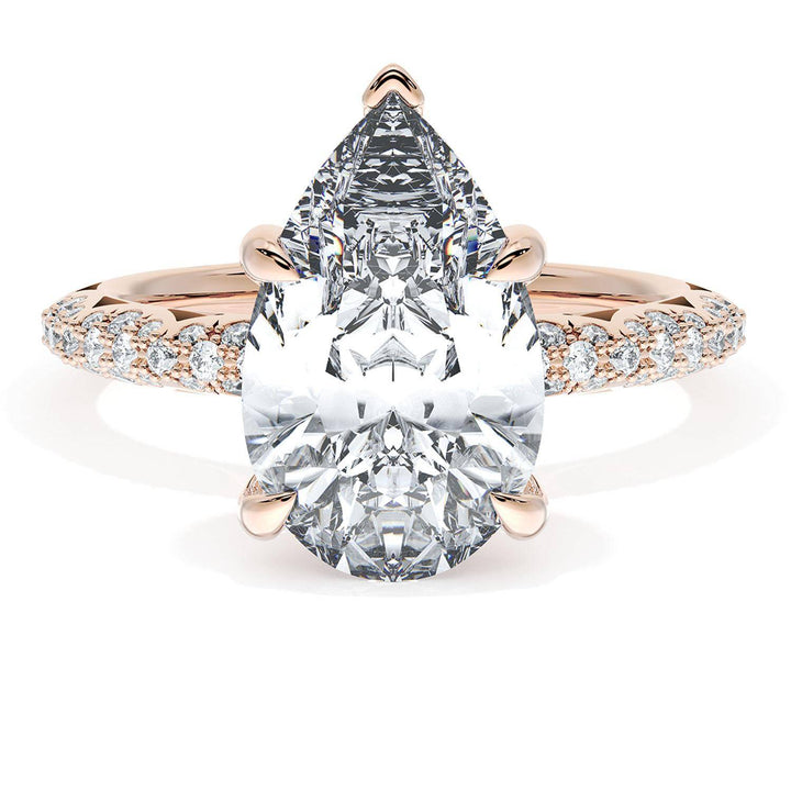 Pear Bloom Engagement Ring