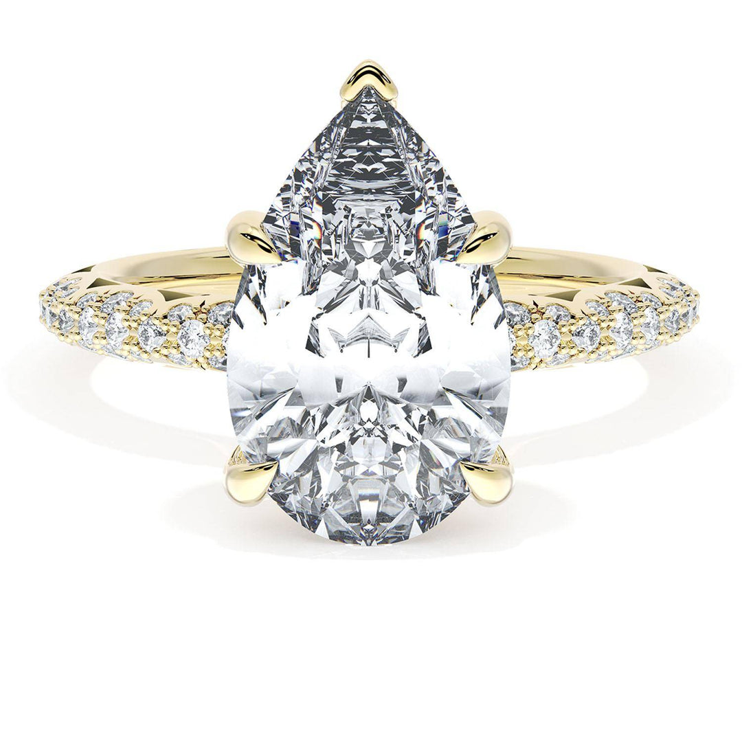 Pear Bloom Engagement Ring