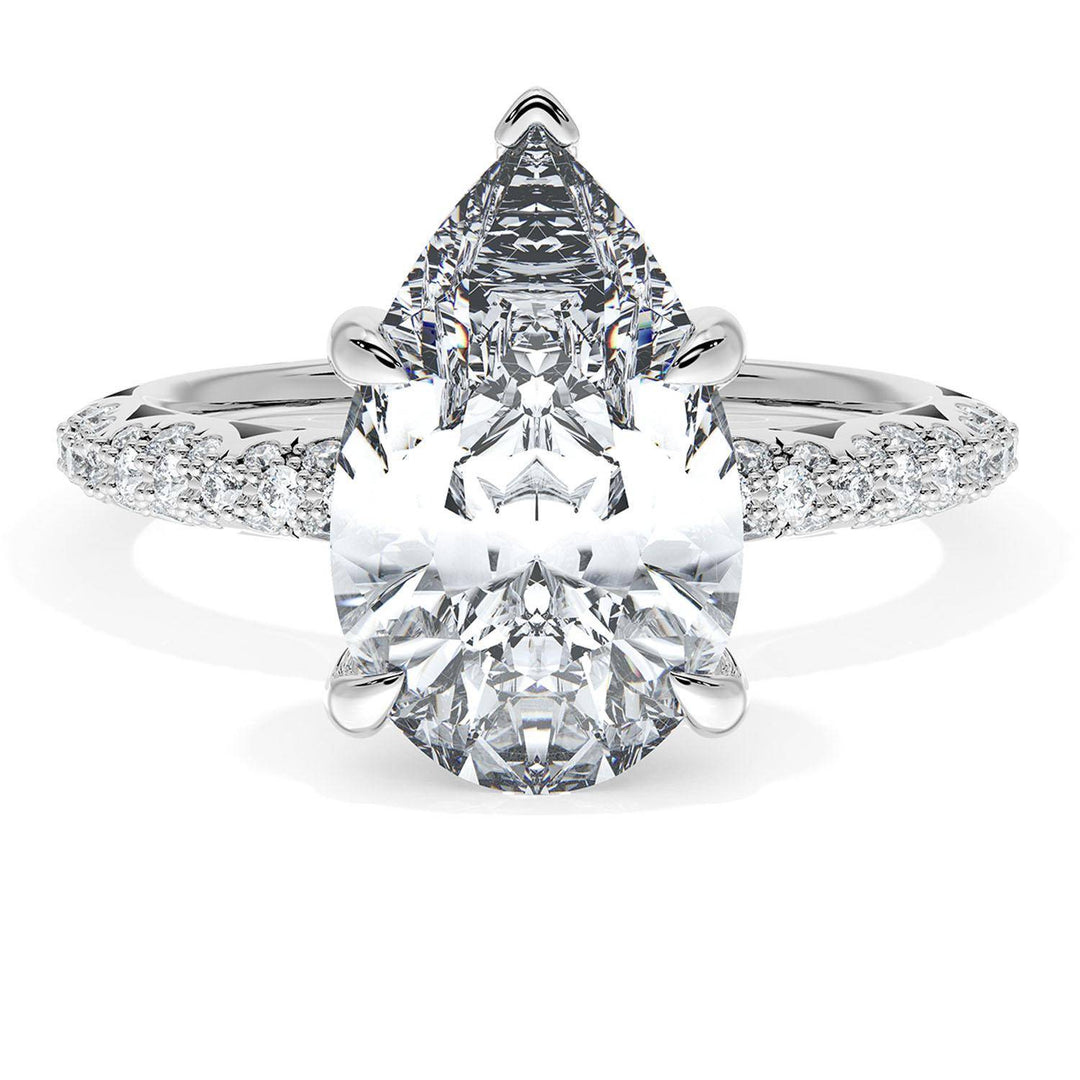 Pear Bloom Engagement Ring