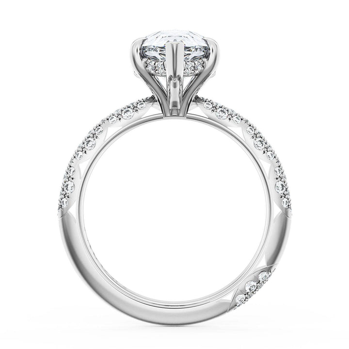Pear Bloom Engagement Ring