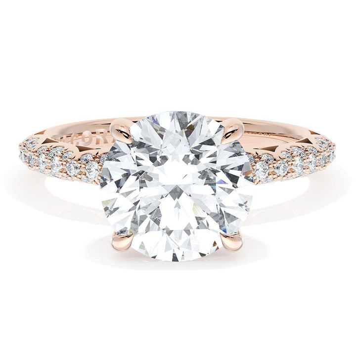 Round Bloom Engagement Ring