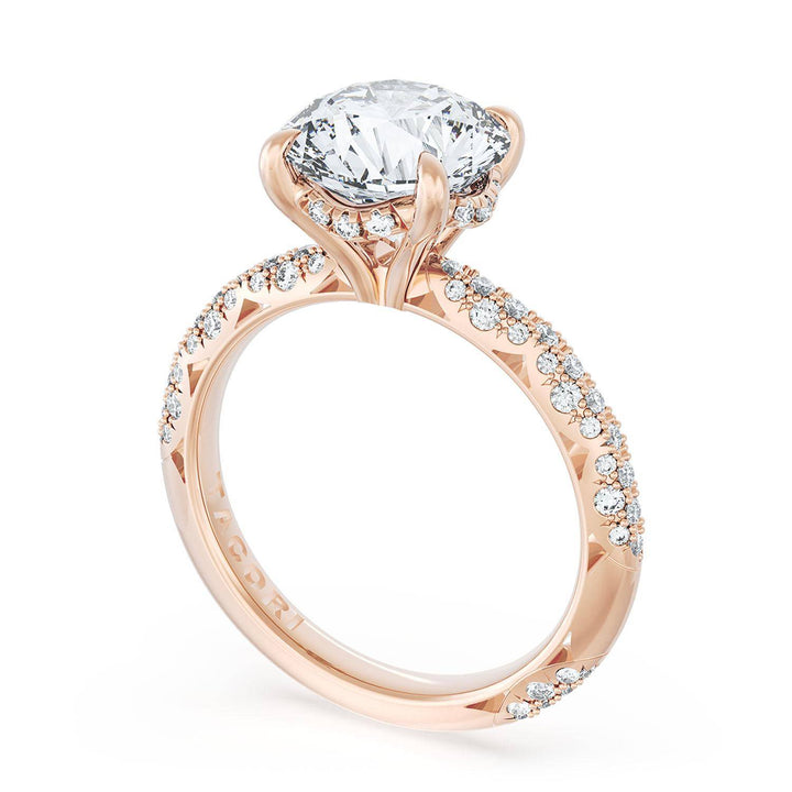 Round Bloom Engagement Ring
