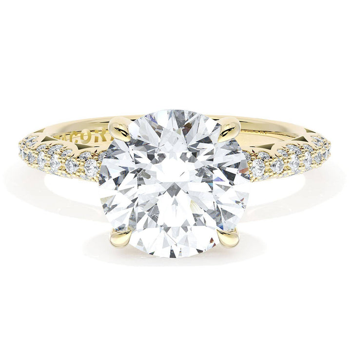 Round Bloom Engagement Ring