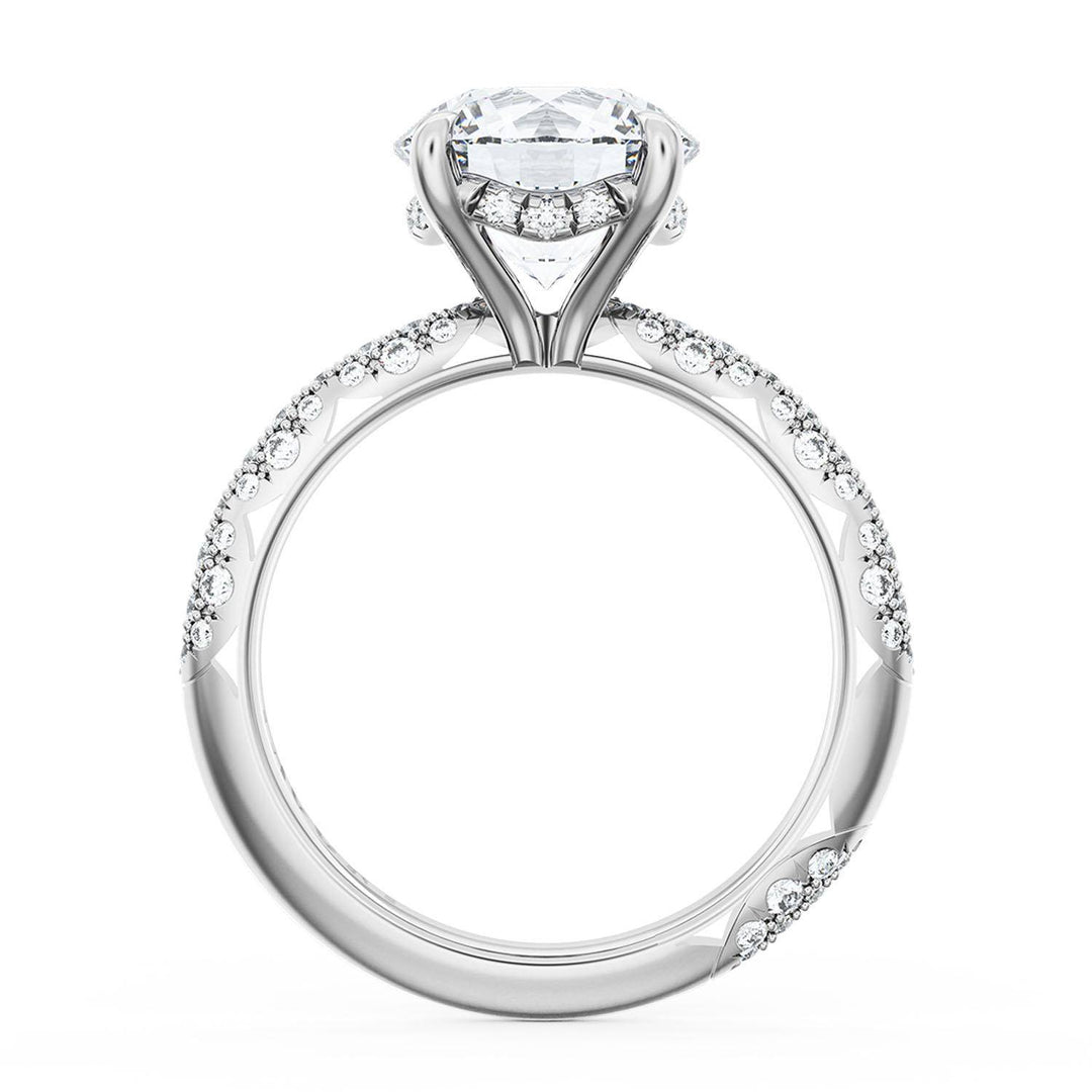 Round Bloom Engagement Ring