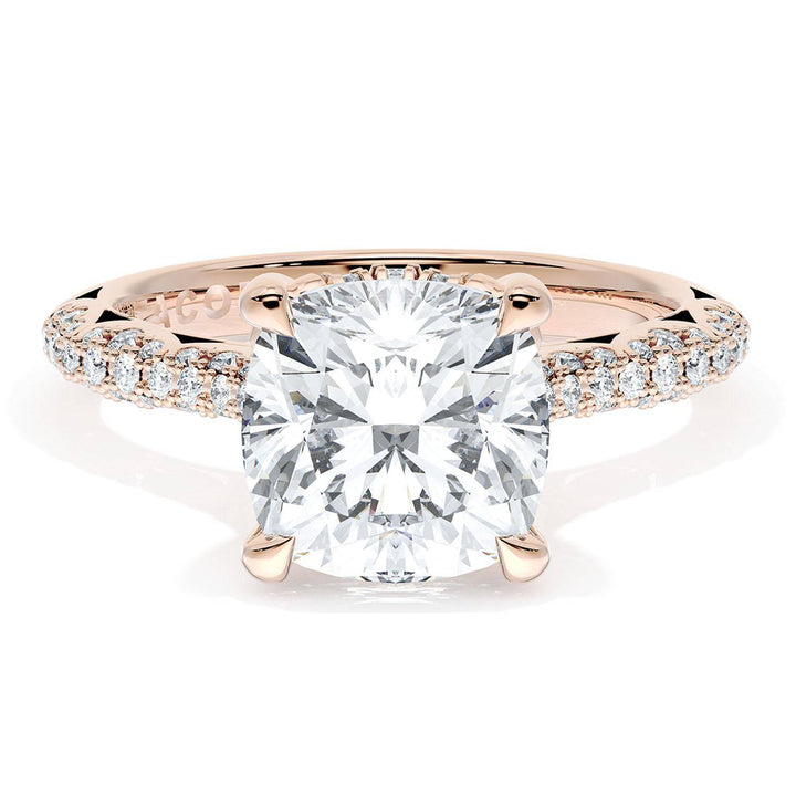 Cushion Bloom Engagement Ring