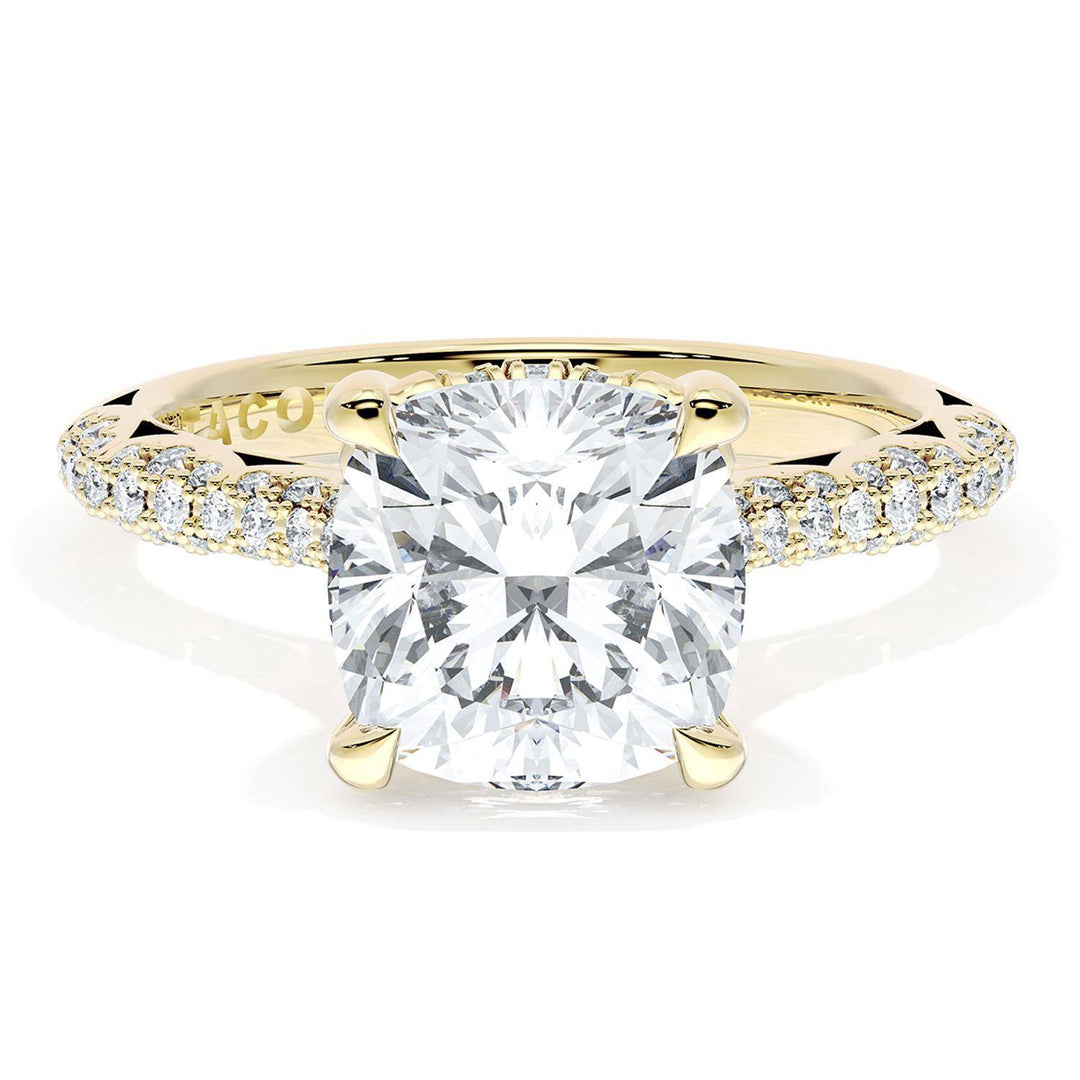 Cushion Bloom Engagement Ring