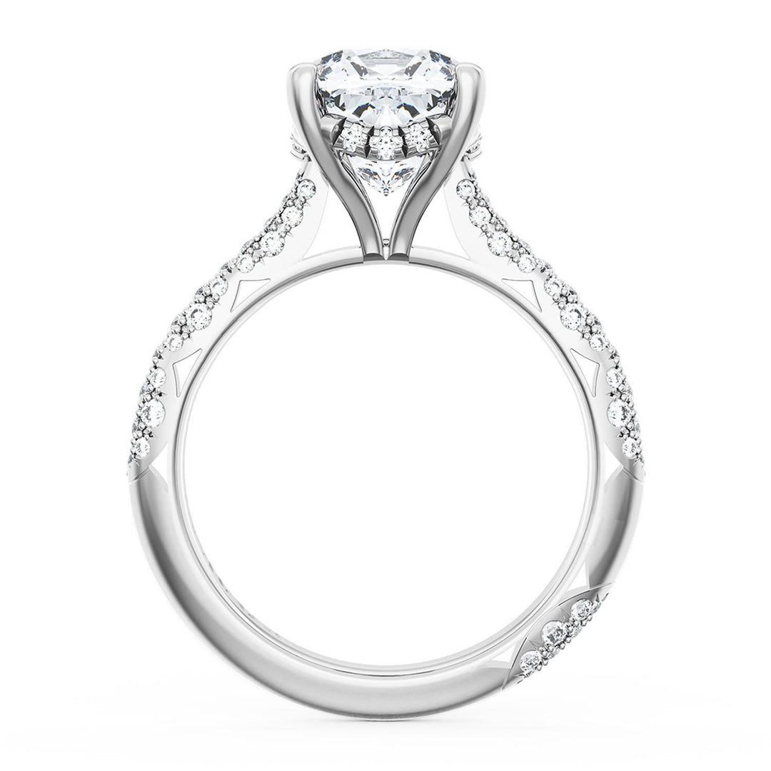 Cushion Bloom Engagement Ring