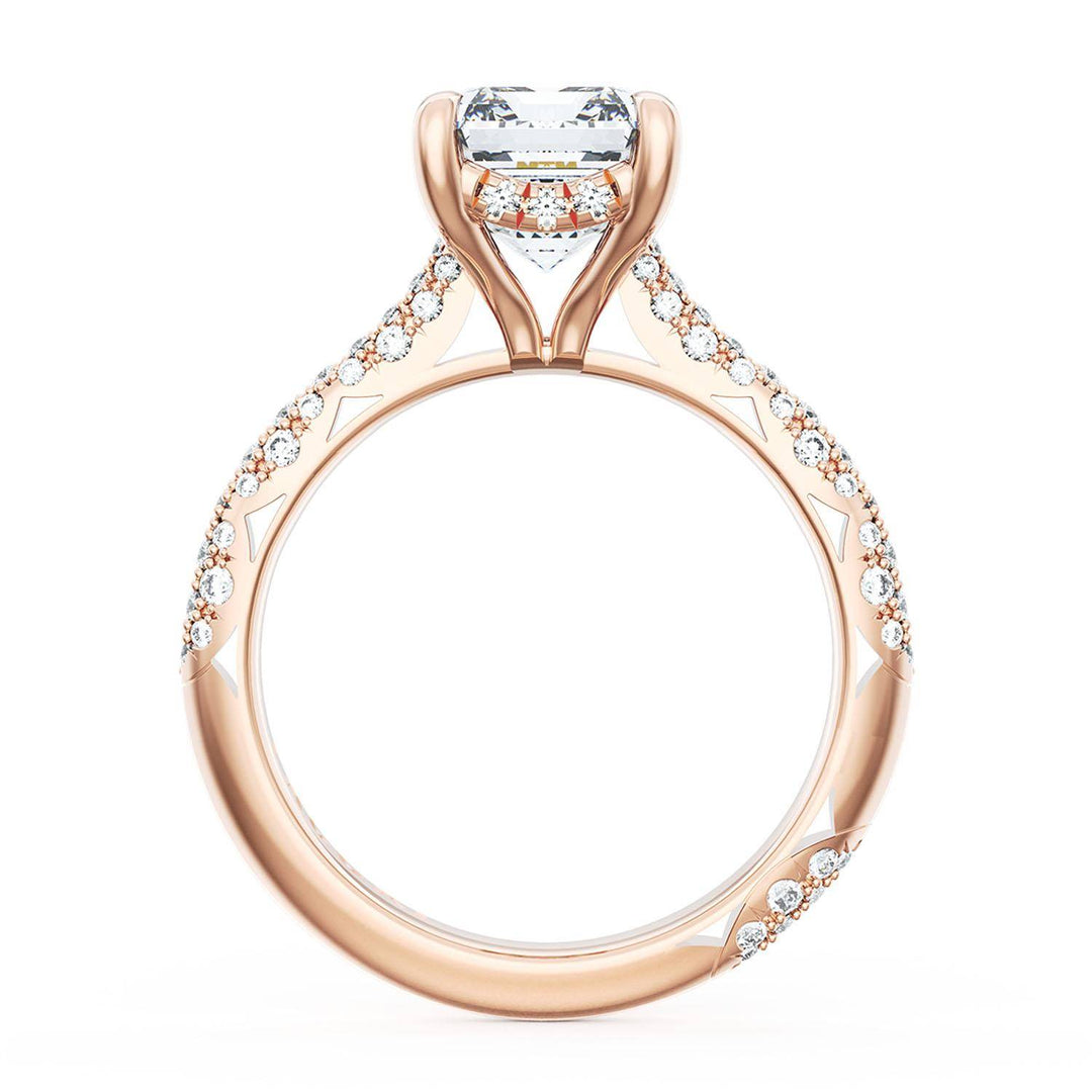 Emerald Bloom Engagement Ring