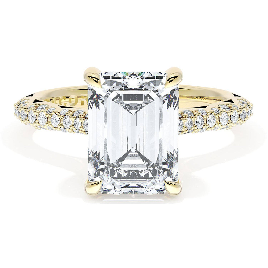 Emerald Bloom Engagement Ring