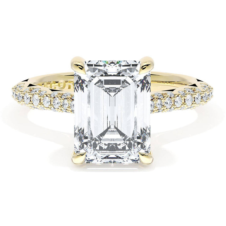 Emerald Bloom Engagement Ring
