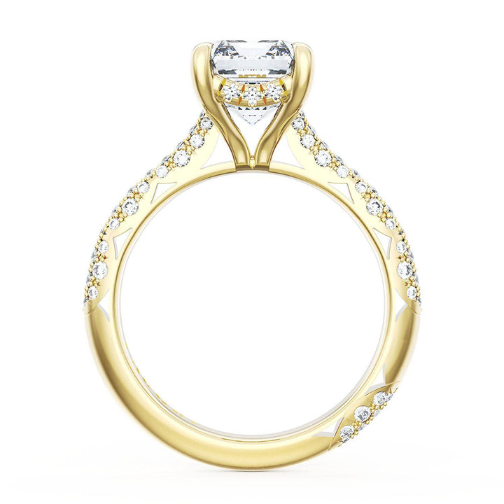 Emerald Bloom Engagement Ring