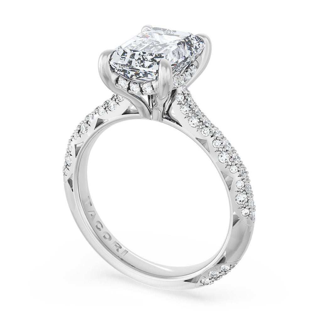 Emerald Bloom Engagement Ring