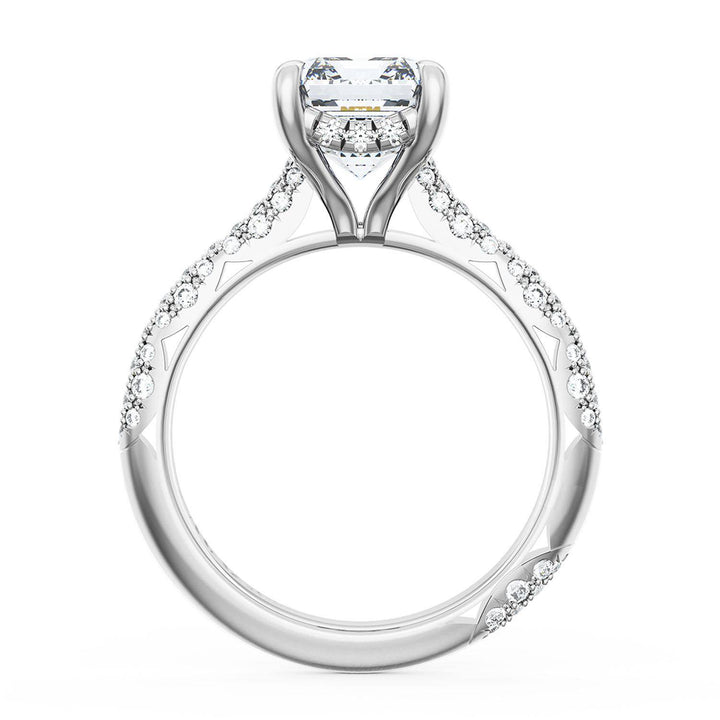 Emerald Bloom Engagement Ring