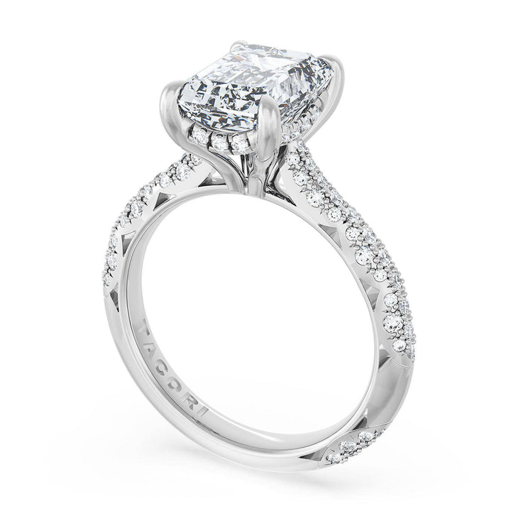 Emerald Bloom Engagement Ring