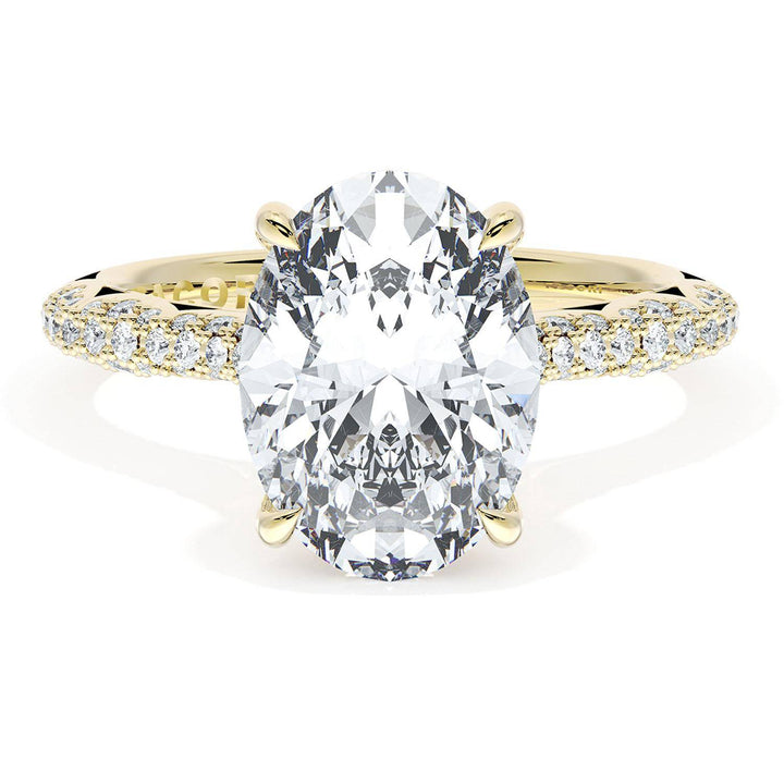 Oval Bloom Engagement Ring