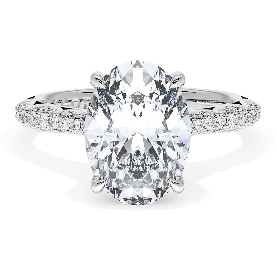 Oval Bloom Engagement Ring