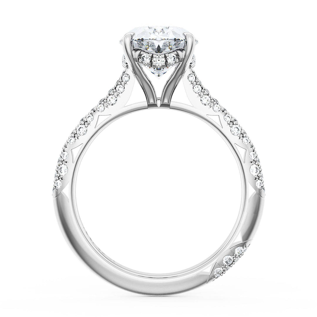 Oval Bloom Engagement Ring