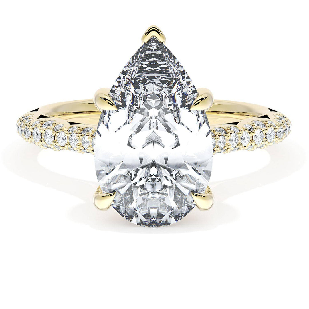 Pear Bloom Engagement Ring