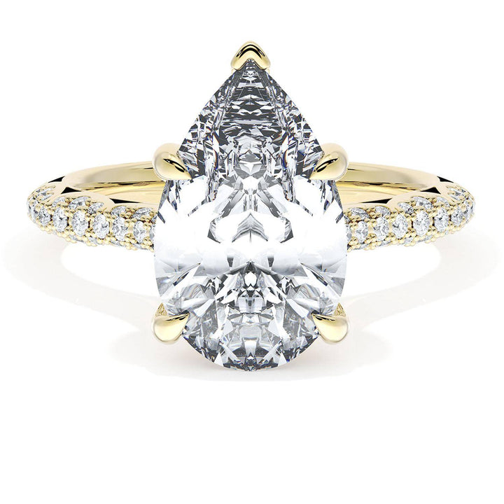 Pear Bloom Engagement Ring